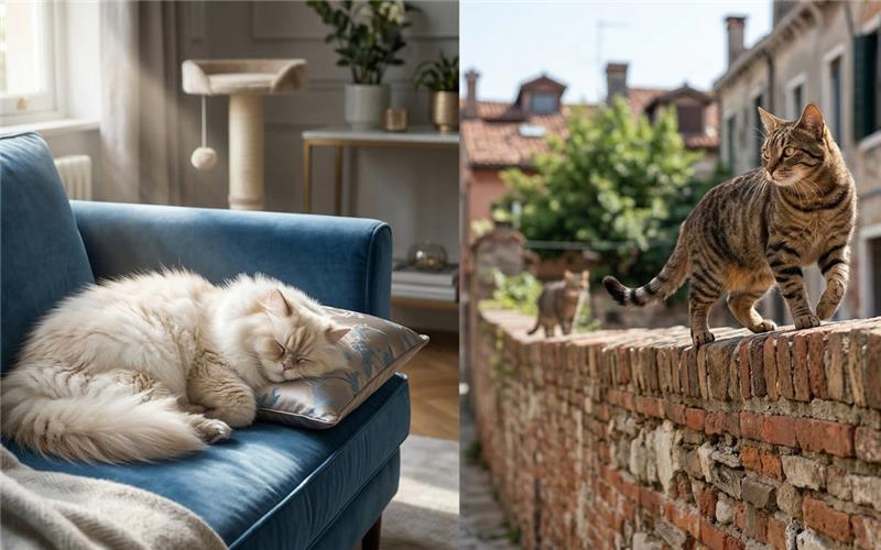 ¿Gatos de salón o aventureros de calle? La ciencia detrás de su ADN y temperamento