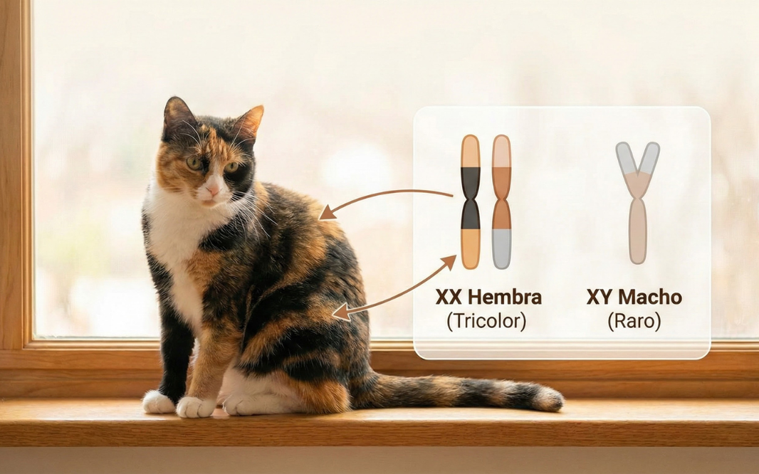El enigma del pelaje tricolor: Por qué la genética del color del pelaje del gato determina que el 99.9% sean hembras
