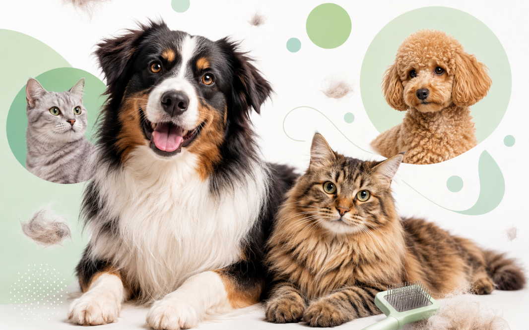 Muda de pelo en perros y gatos: qué revela la genética
