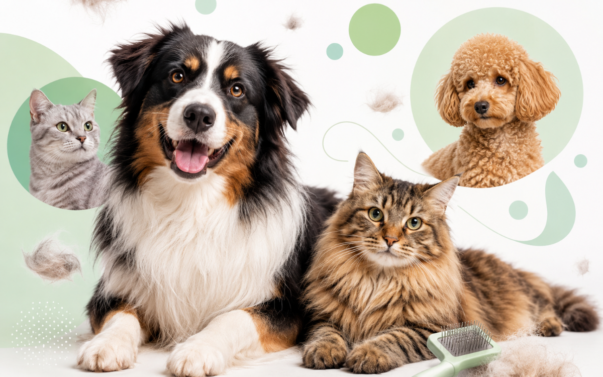 Muda de pelo en perros y gatos: qué revela la genética