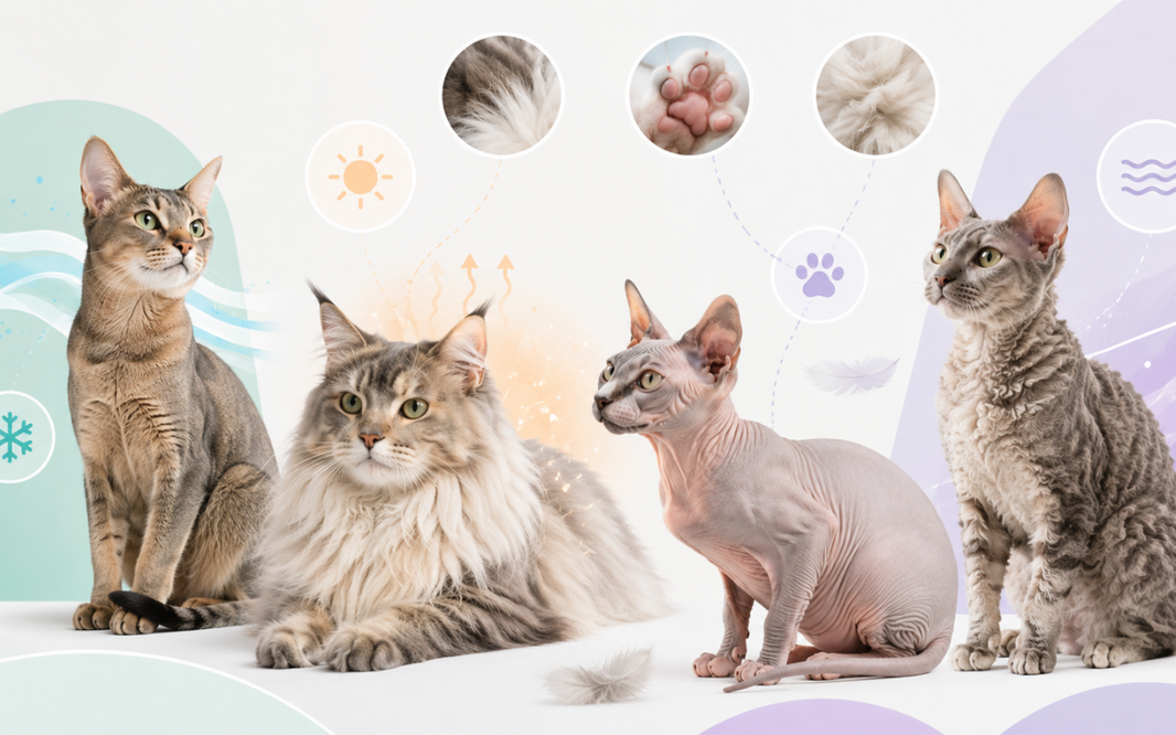 ¿Cómo regulan el calor los gatos? El papel del manto, la piel y el gen FGF5